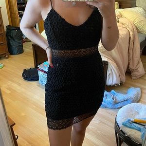 Black mini dress